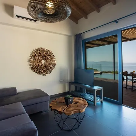 Villa Lefka With Private Infinity Pool & Panoramic Sea Views Villa Plateies