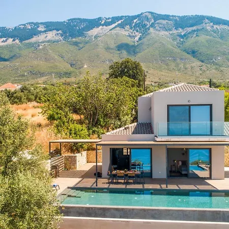 Villa Lefka With Private Infinity Pool & Panoramic Sea Views * Plateies